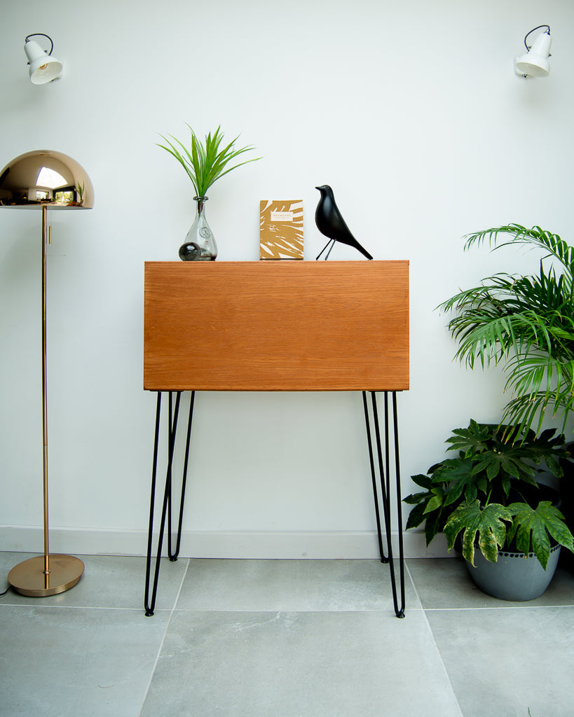 Mid Century Teak Desk / Cocktail Cabinet