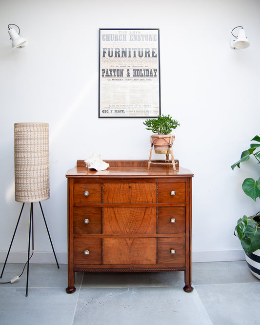 Deco / Edwardian Walnut Chest of Drawers