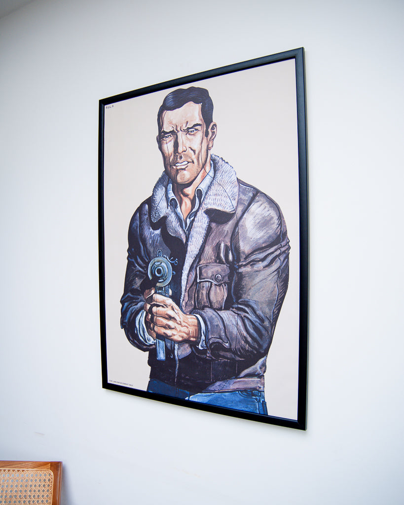 Law Enforcement Shooting Gallery Poster & Frame (PJL06)