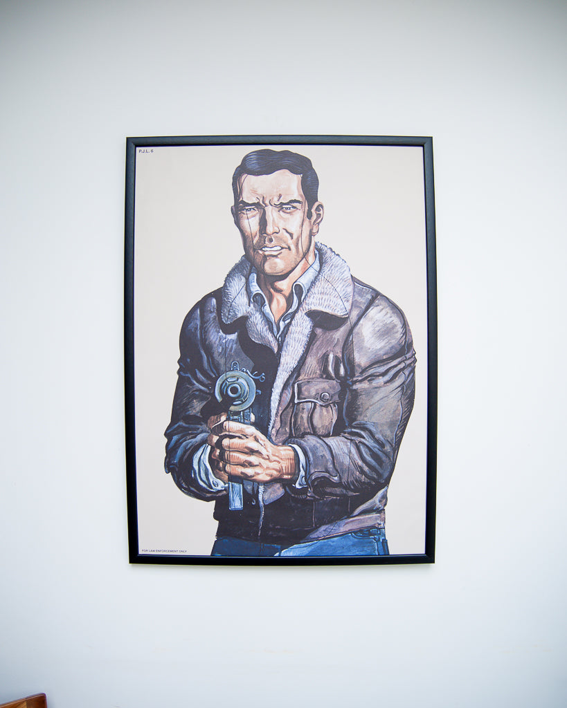 Law Enforcement Shooting Gallery Poster & Frame (PJL06)