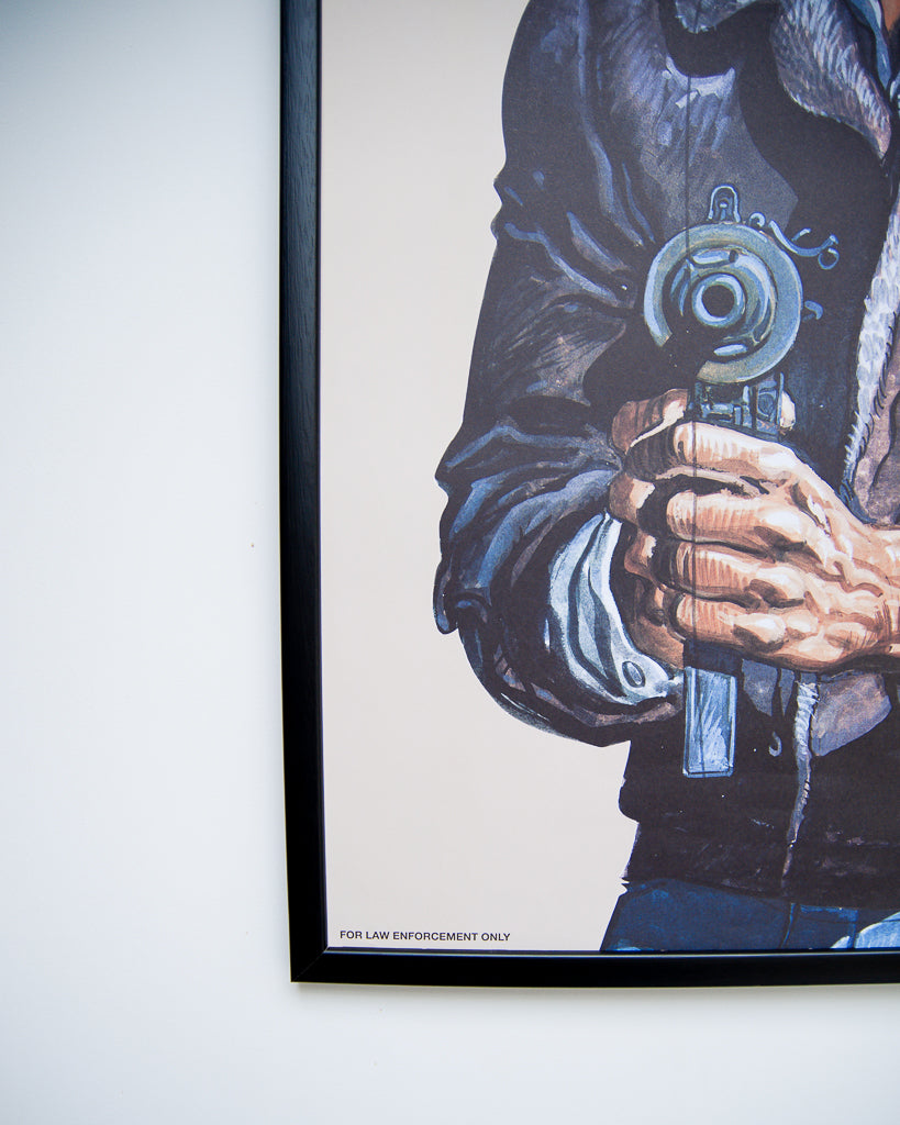 Law Enforcement Shooting Gallery Poster & Frame (PJL06)