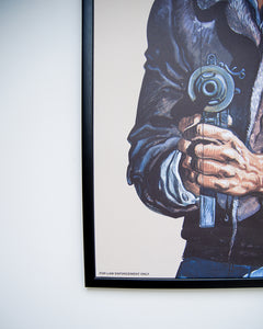 Law Enforcement Shooting Gallery Poster & Frame (PJL06)