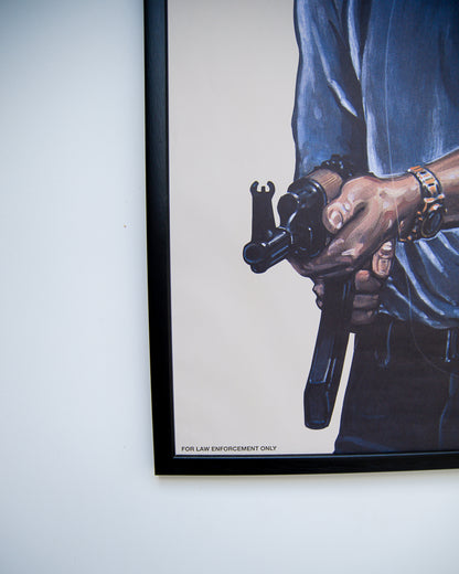 Law Enforcement Shooting Gallery Poster & Frame (PJL022)