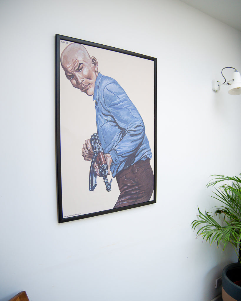 Law Enforcement Shooting Gallery Poster & Frame (PJL020)