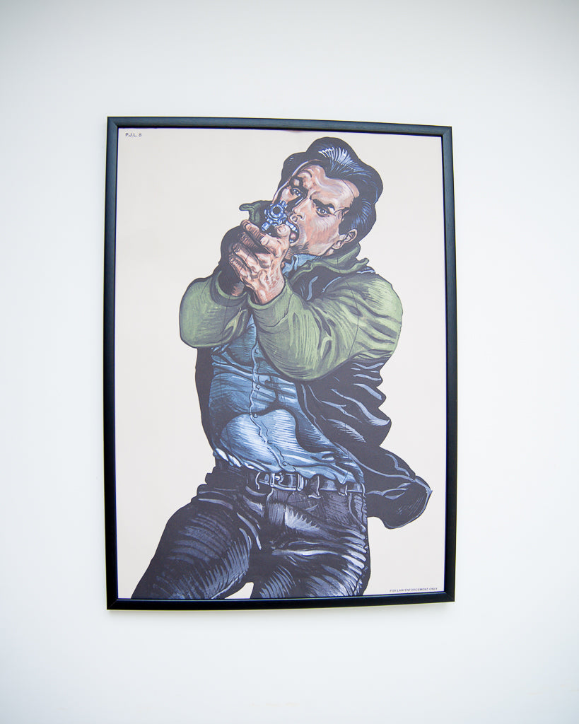 Law Enforcement Shooting Gallery Poster & Frame (PJL08)