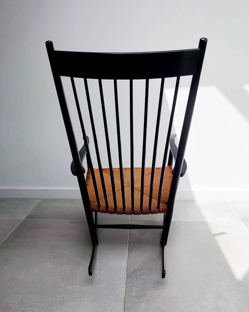 Mid Century Ebonised J16 Rocking Chair