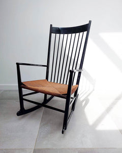 Mid Century Ebonised J16 Rocking Chair
