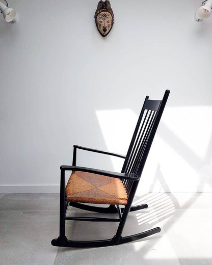 Mid Century Ebonised J16 Rocking Chair