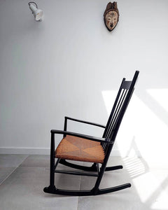 Mid Century Ebonised J16 Rocking Chair