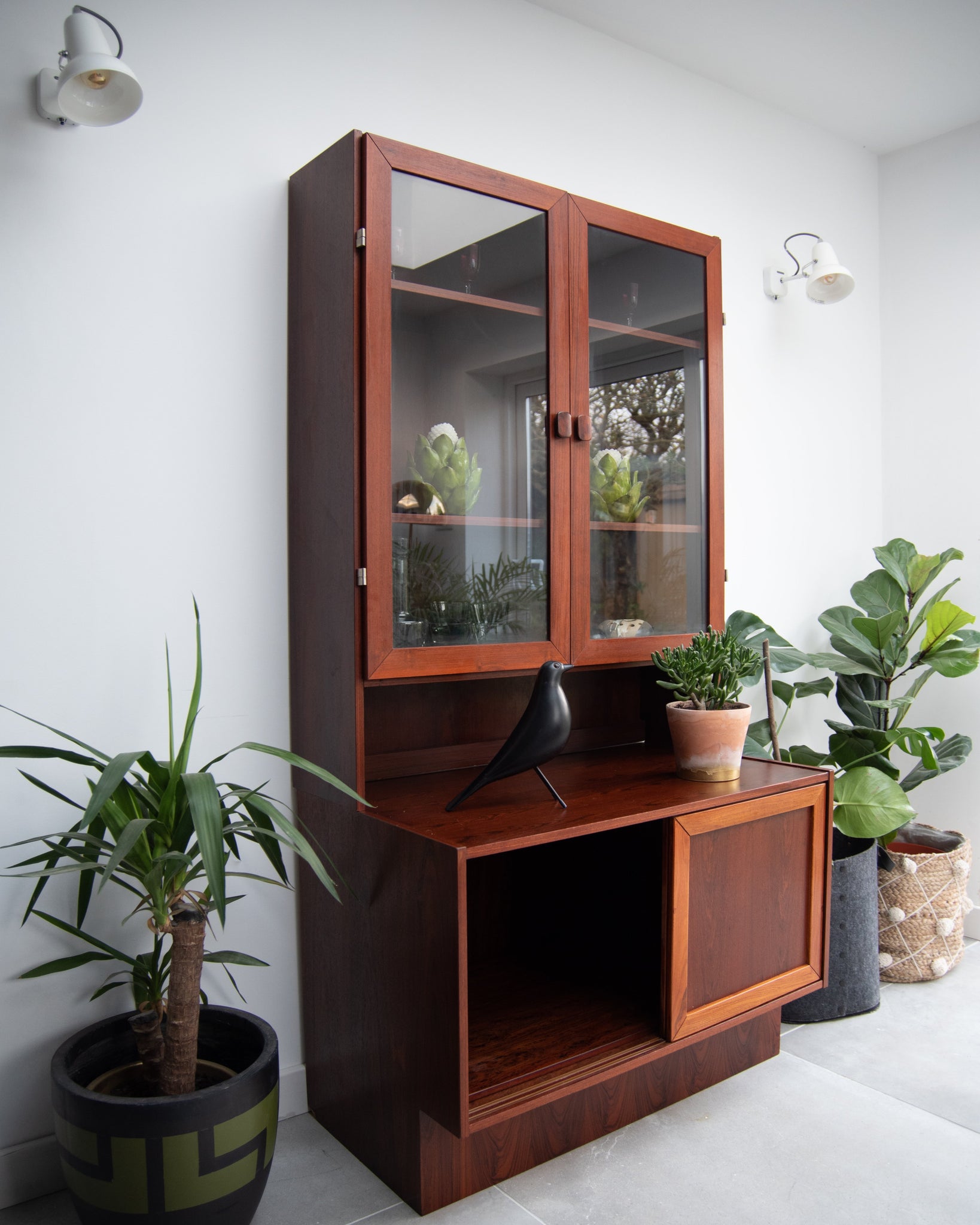 Faarup Mobelfabrik rosewood display cabinet