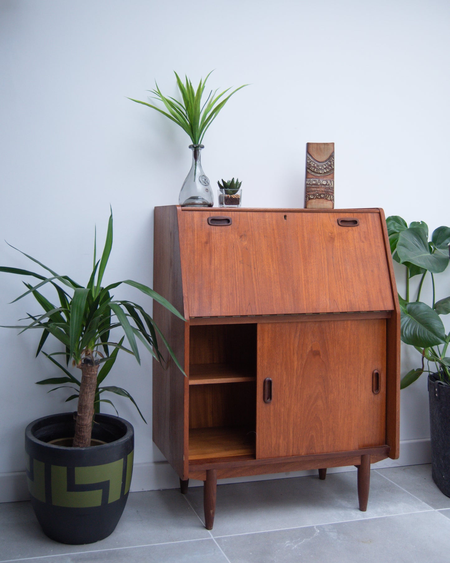 Mid Century Teak Bureau