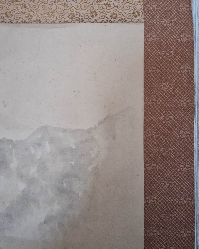 Vintage Japanese Hanging Scroll of House (Boxed)